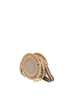 RAFFIA LOGO ROUND BAG