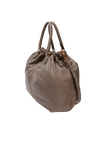 LEATHER TOP HANDLE BAG