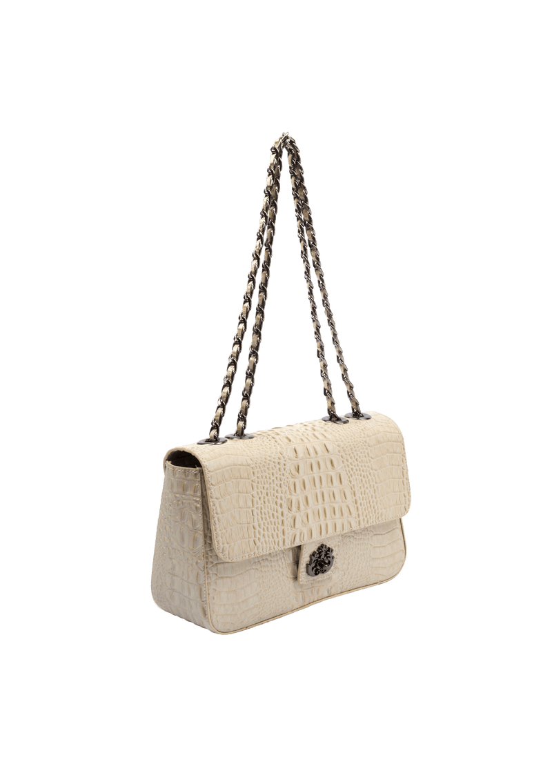 BOLSA ANNE JUMBO EM COURO NATURAL