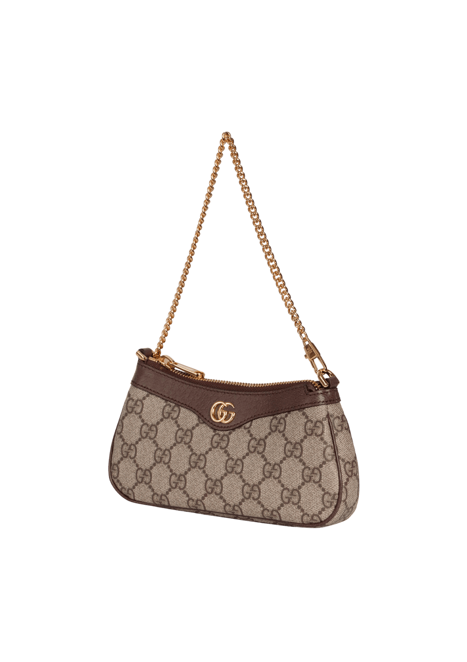BOLSA GUCCI GG SUPREME OPHIDIA MINI CHAIN BAG MARROM ORIGINAL – Gringa