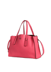 GRAINED LEATHER OPEN TOTE