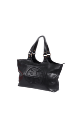 LEATHER BOMBE TOTE