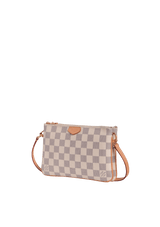 DAMIER AZUR DOUBLE ZIP POCHETTE