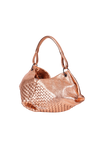 METALLIC INTRECCIATO HOBO BAG