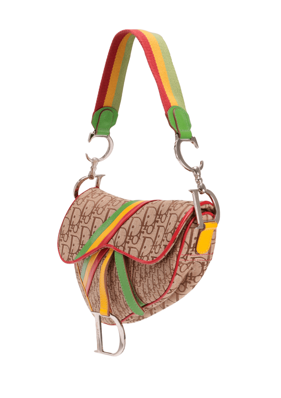 BOLSA CHRISTIAN DIOR LIMITED EDITION DIORISSIMO RASTA SADDLE BAG