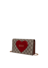 LIMITED EDITION GG SUPREME VALENTINE'S DAY WALLET ON CHAIN