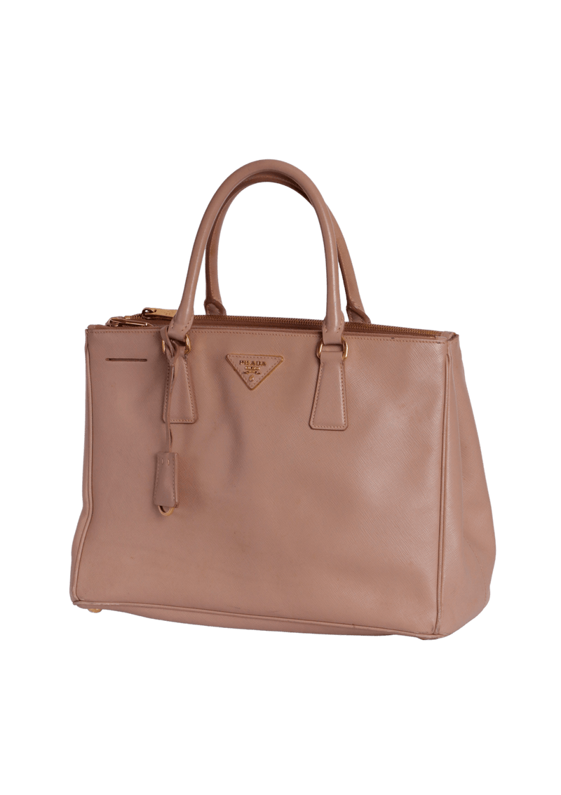 LARGE SAFFIANO LUX DOUBLE ZIP GALLERIA