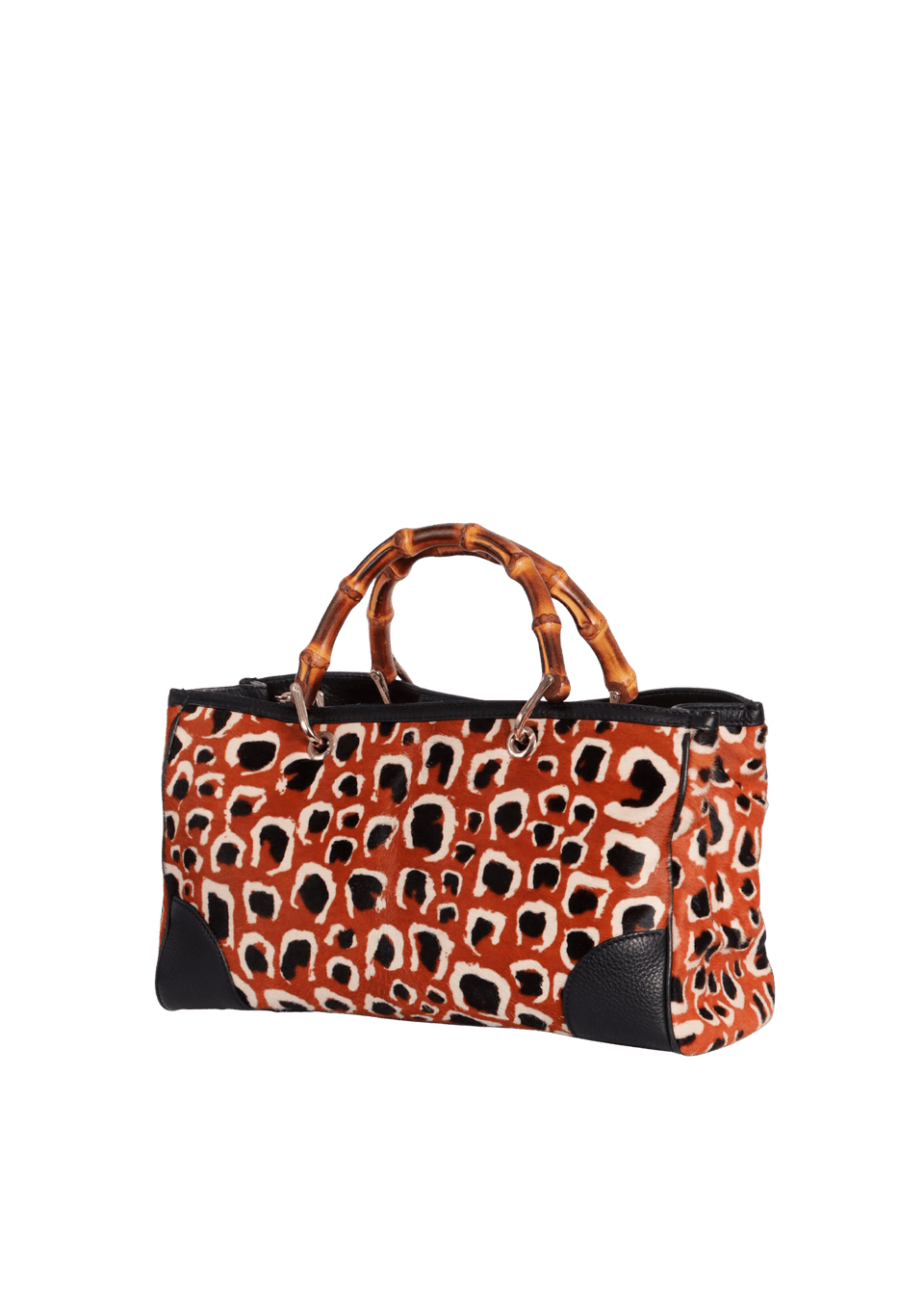 GUCCI ヒョウ柄バック BOLSA GUCCI BAMBOO SHOPPER TOTE ANIMAL PRINT ORIGINAL – Gringa