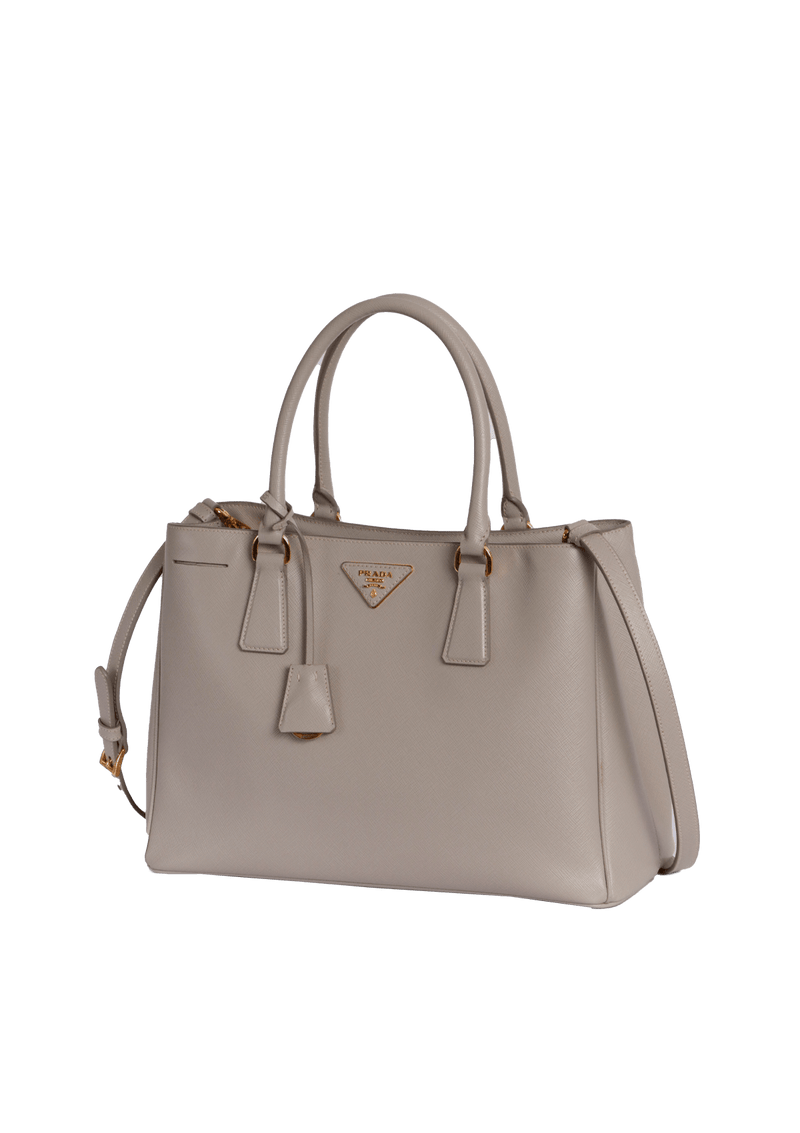 LARGE SAFFIANO LUX DOUBLE ZIP GALLERIA