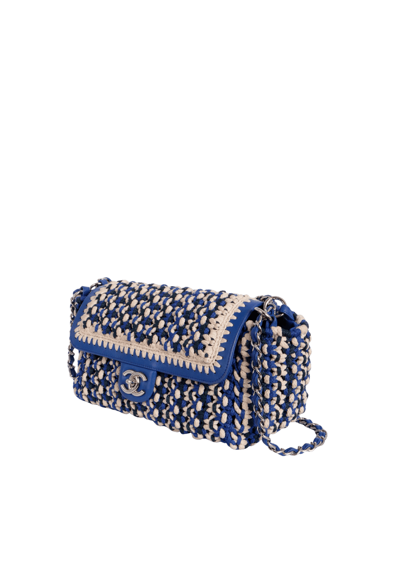 ACCORDION FANCY CROCHET FLAP BAG