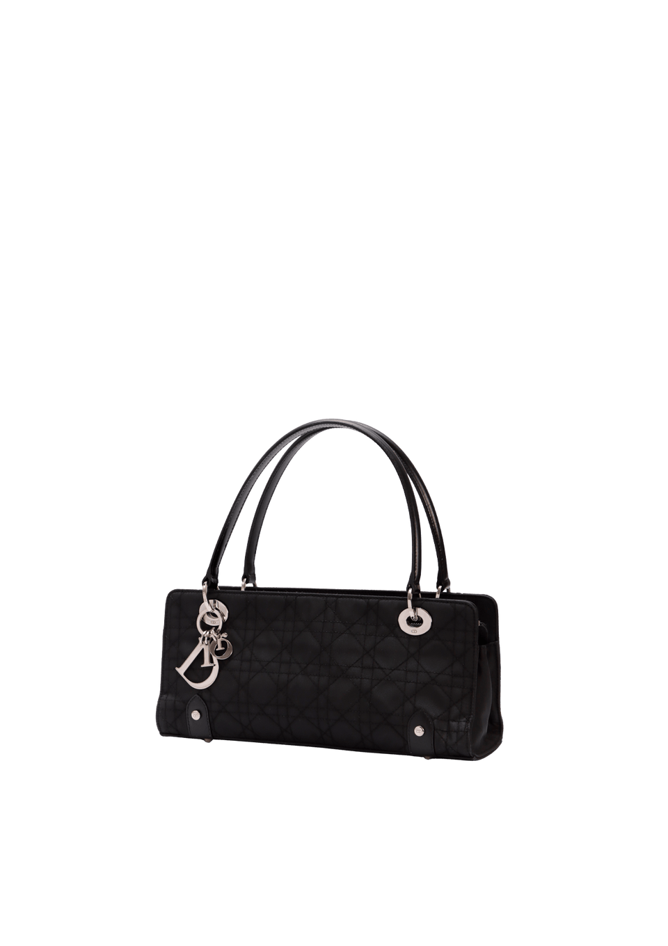 BOLSA CHRISTIAN DIOR CANNAGE EAST WEST LADY DIOR BAG PRETO
