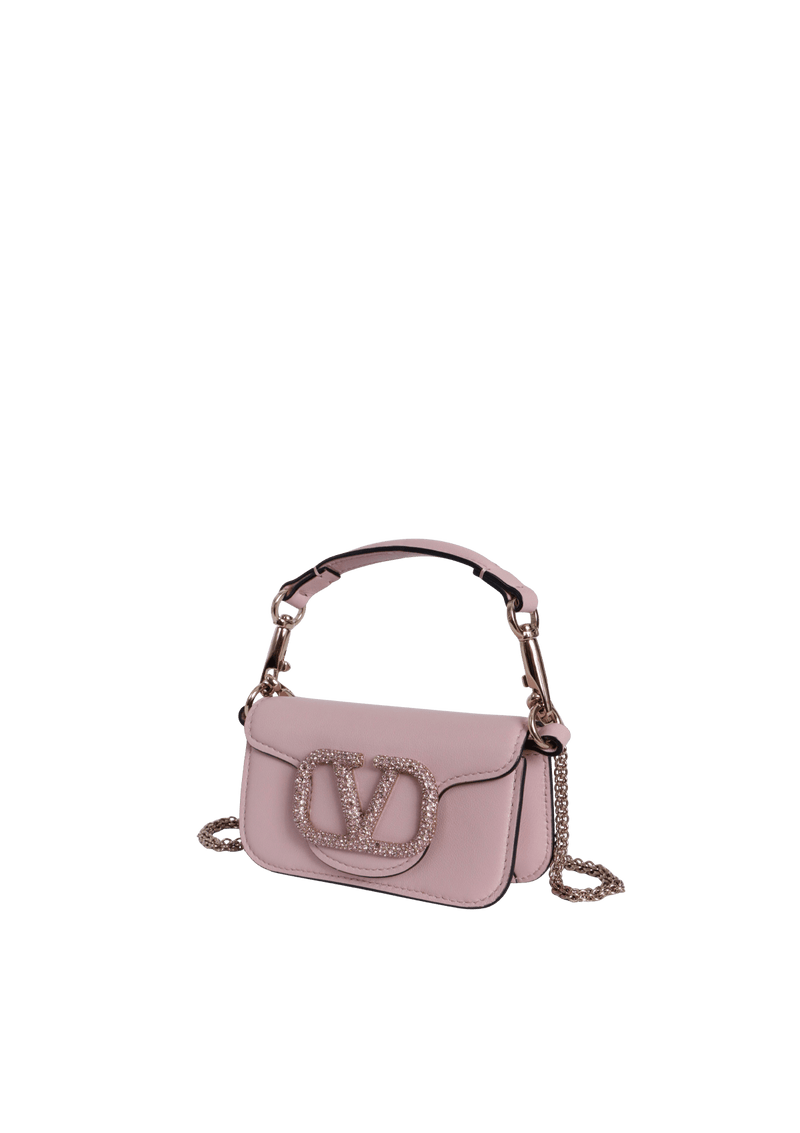 MICRO CRYSTAL EMBELLISHED VLOGO LOCÒ BAG