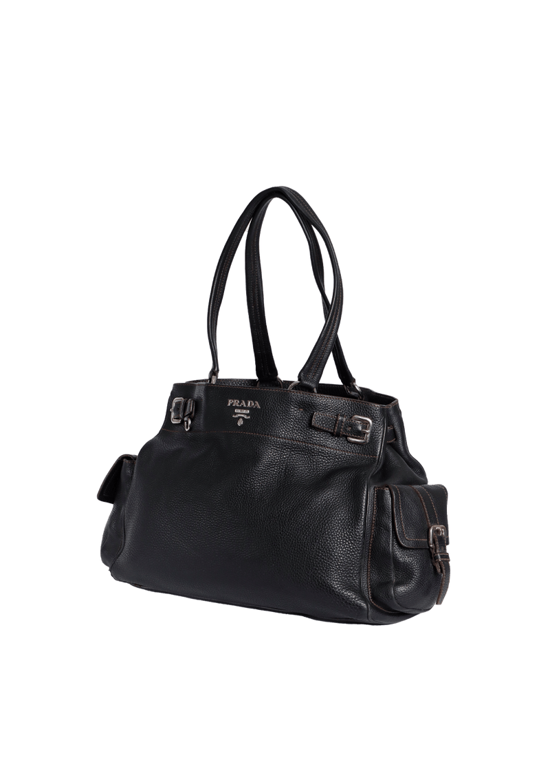 VITELLO DAINO SIDE POCKET BELT TOTE