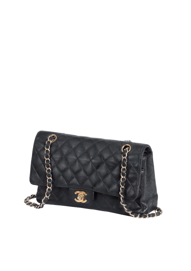 MEDIUM CLASSIC DOUBLE FLAP CAVIAR