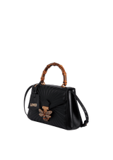 MEDIUM QUEEN MARGARET BAMBOO TOP HANDLE BAG