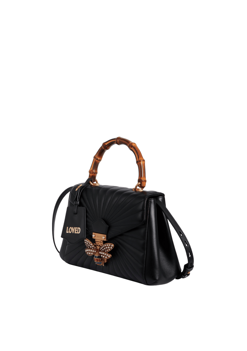 MEDIUM QUEEN MARGARET BAMBOO TOP HANDLE BAG