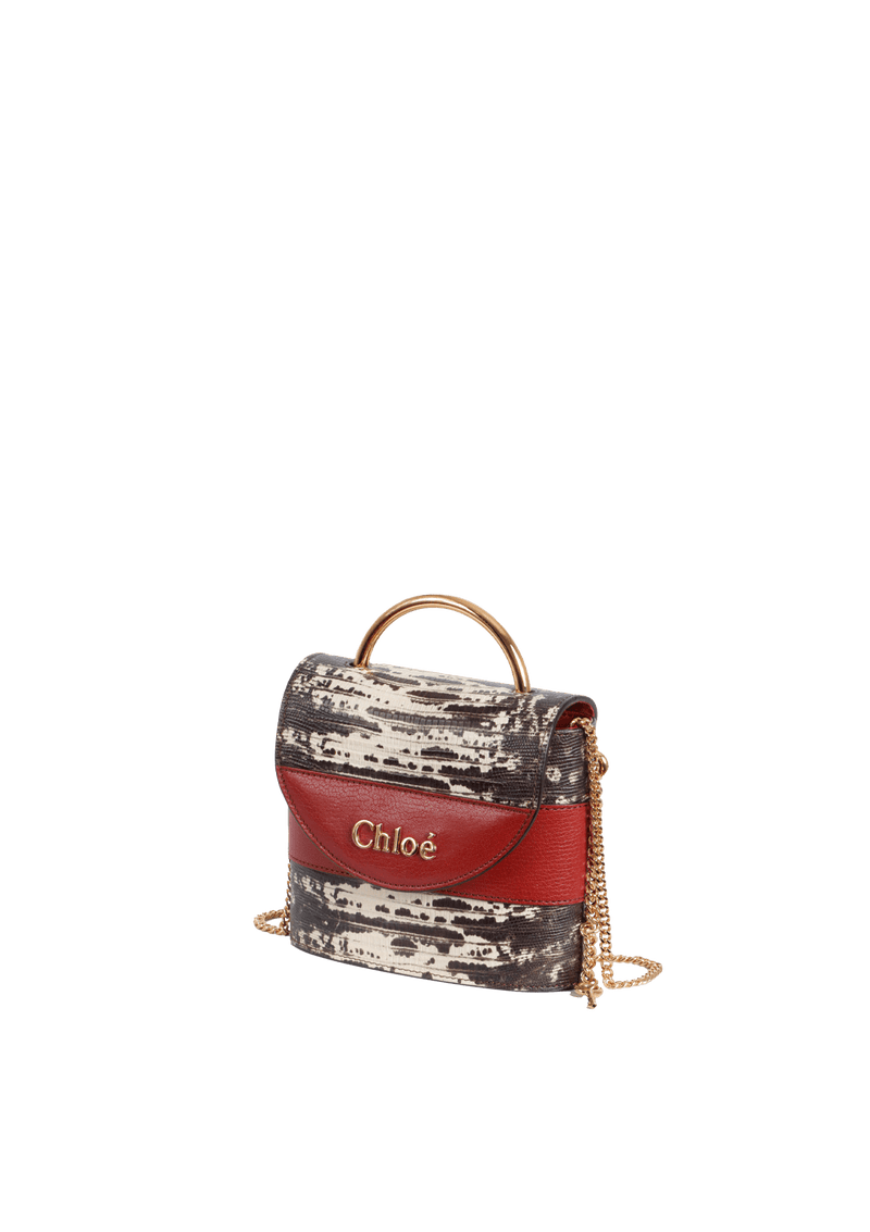 SMALL ABY LOCK CROCO BAG