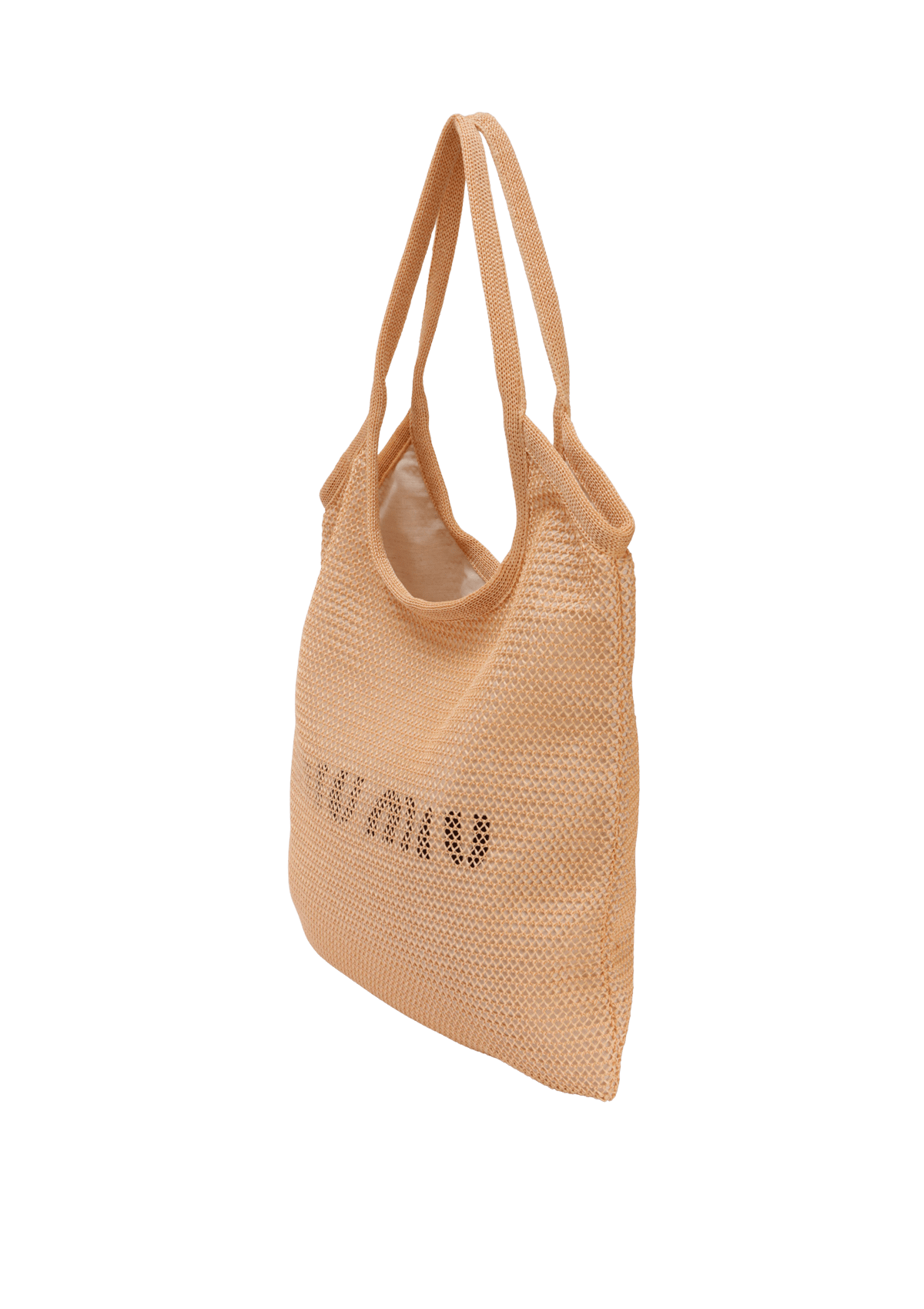 WOVEN FABRIC LOGO TOTE BAG