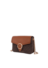 SMALL LOGO PEBBLED CROSSBODY BAG