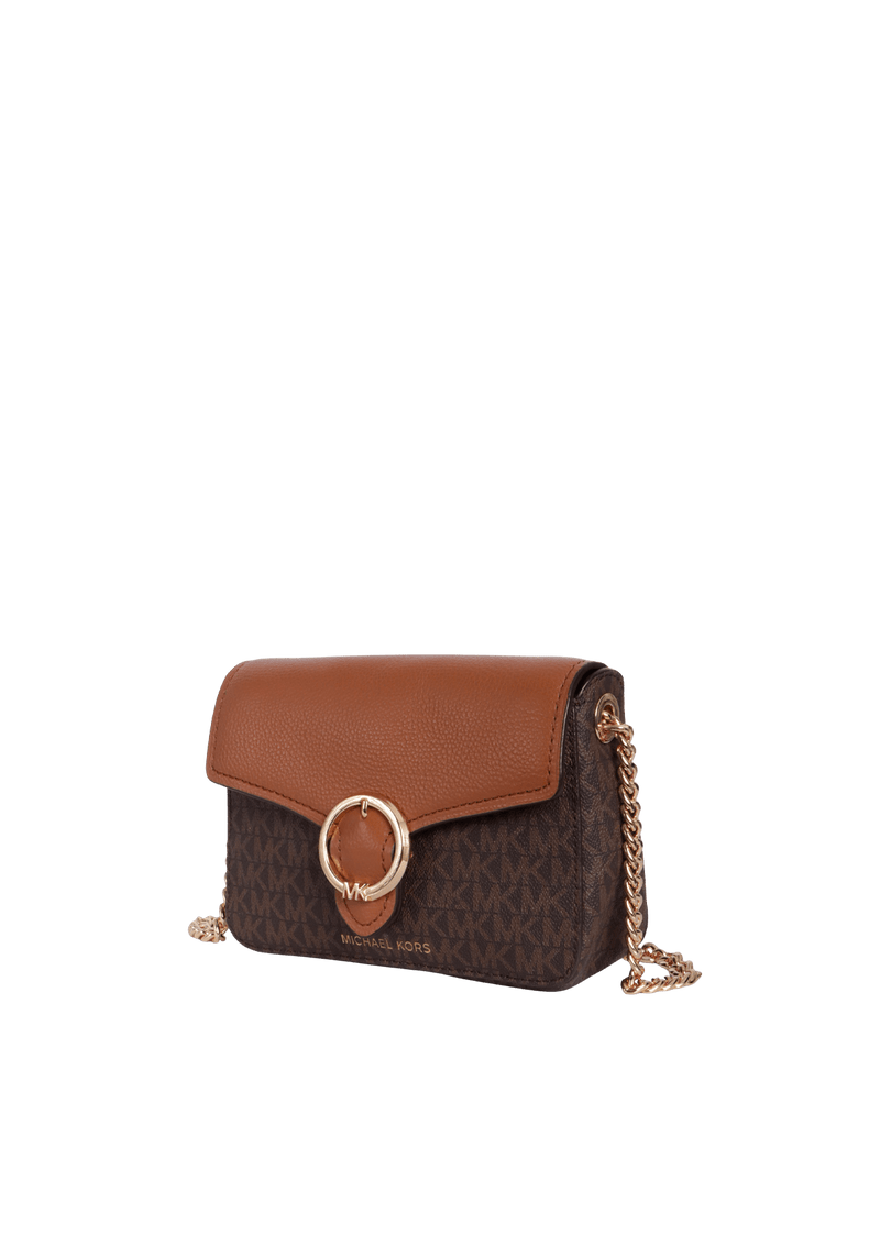 SMALL LOGO PEBBLED CROSSBODY BAG