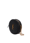 VINYLE ROUND CROSSBODY BAG