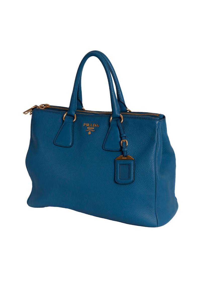 VITELLO DAINO DOUBLE ZIP TOTE