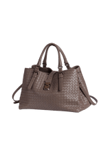 BOLSA BOTTEGA VENETA MEDIUM ROMA BAG CINZA ORIGINAL