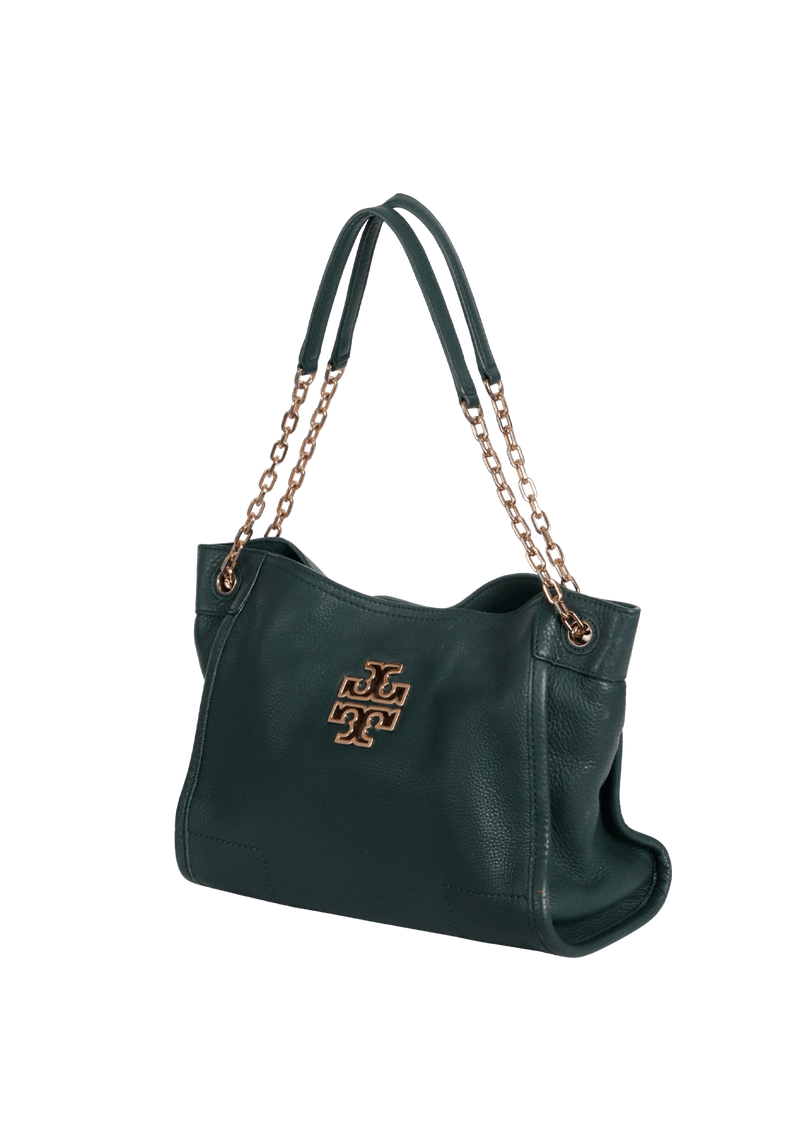 LEATHER CHAINLINK TOTE