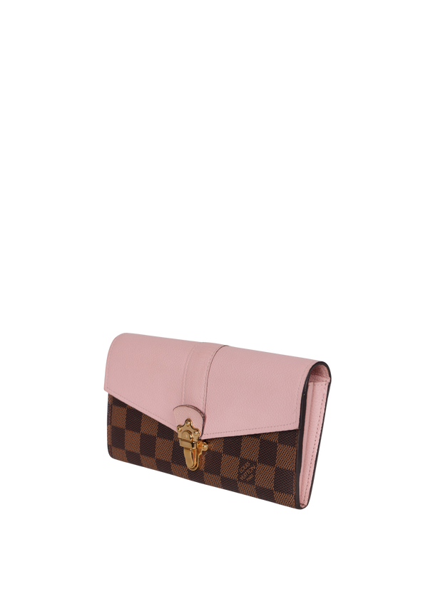 DAMIER ÉBÈNE PATTERN CLAPTON WALLET