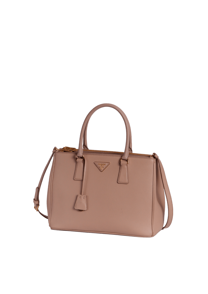 MEDIUM SAFFIANO LUX DOUBLE ZIP GALLERIA