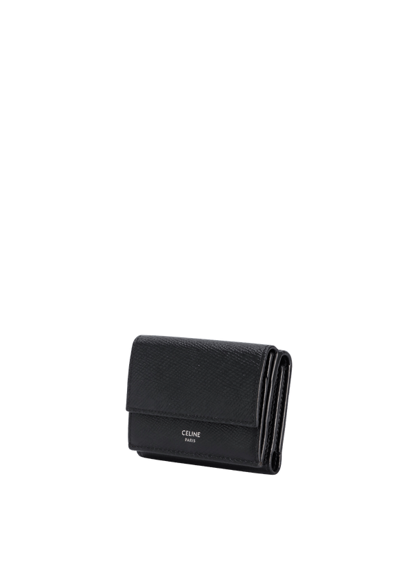 LEATHER TRIFOLD COMPACT WALLET