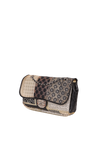 MEDIUM TWEED PATCHWORK FLAP BAG