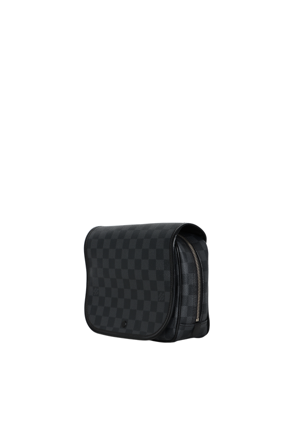 DAMIER GRAPHITE HANGING TOILETRY KIT POUCH