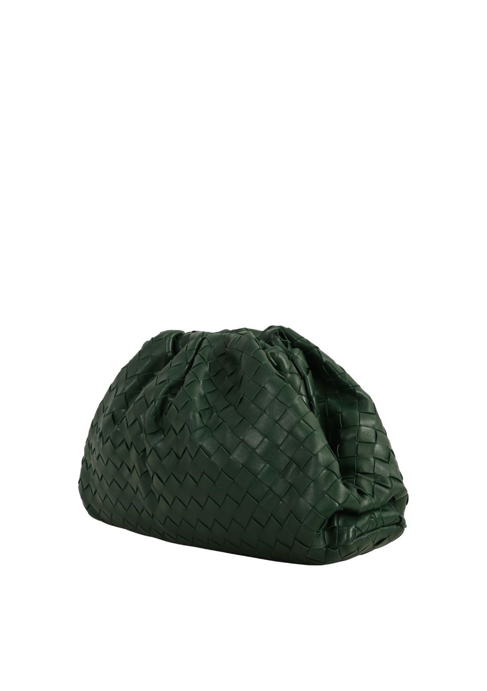 BOLSA BOTTEGA VENETA INTRECCIATO THE POUCH VERDE ORIGINAL – Gringa