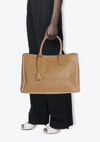 SAFFIANO PERFORATED OPEN TOTE BAG