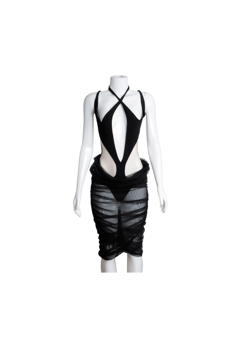 CUT OUT ALIEN BODYSUIT DRESS 36