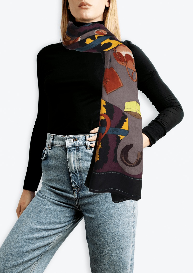 PRINTED SILK SCARF