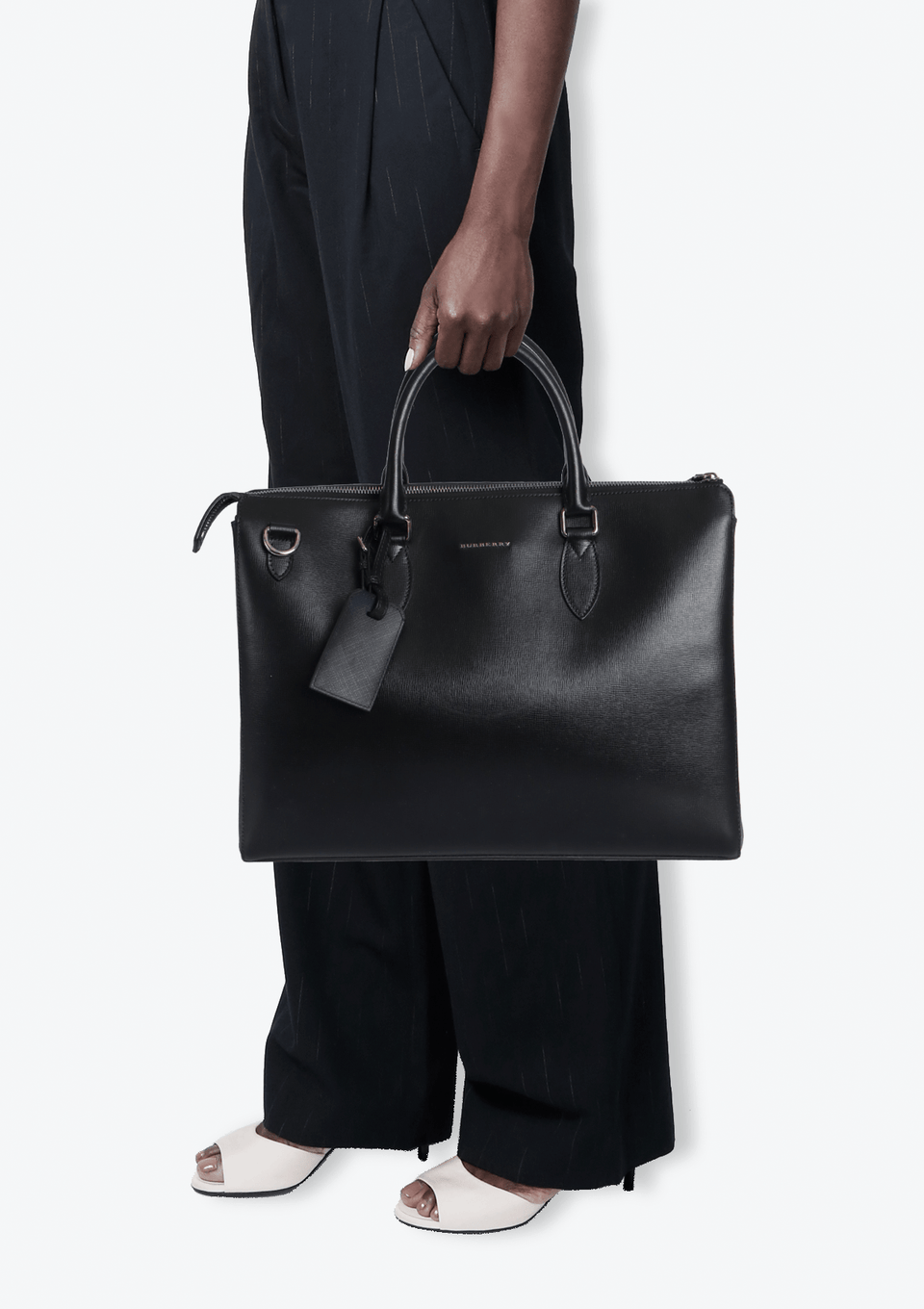 BOLSA BURBERRY BERMONDSEY BUSINESS BRIEFCASE PRETO ORIGINAL – Gringa