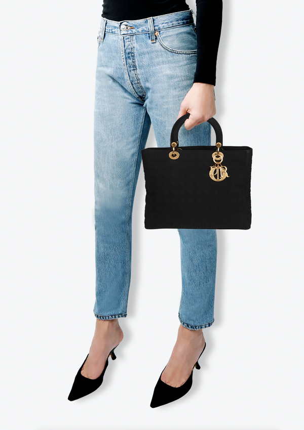 VINTAGE LADY DIOR CANNAGE QUILTED NYLON