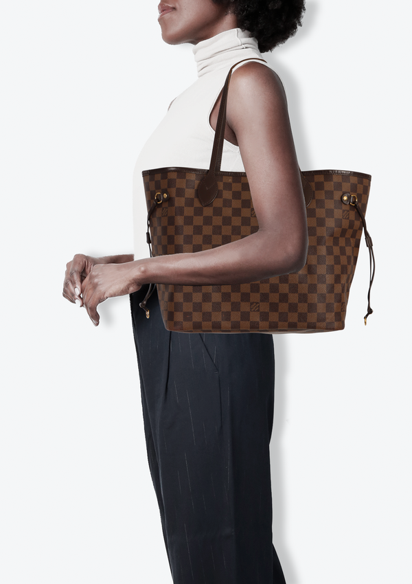 DAMIER ÉBÈNE NEVERFULL MM W/ POUCH