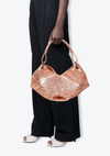 METALLIC INTRECCIATO HOBO BAG