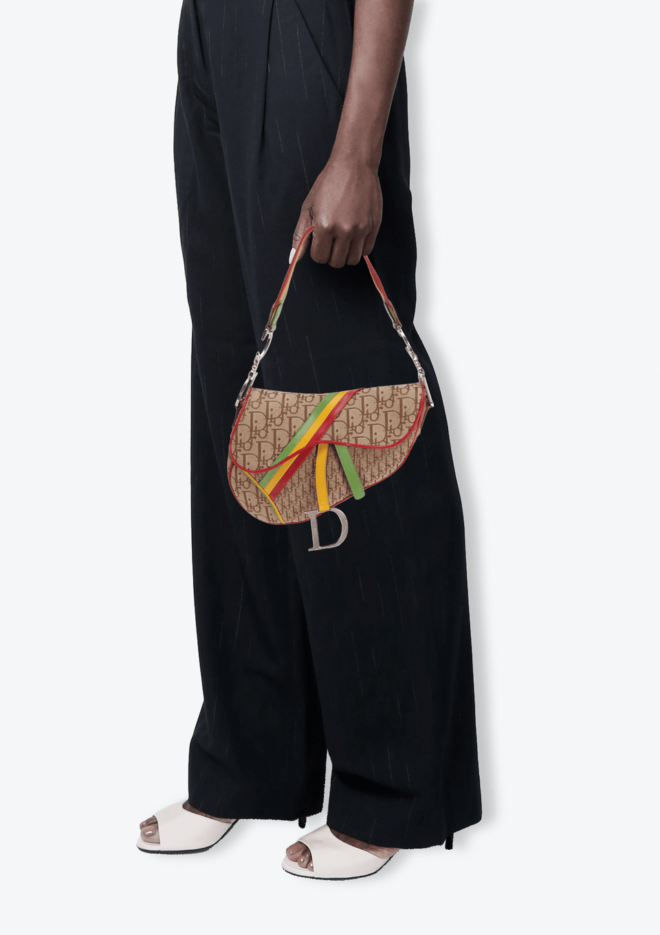 BOLSA CHRISTIAN DIOR LIMITED EDITION DIORISSIMO RASTA SADDLE BAG