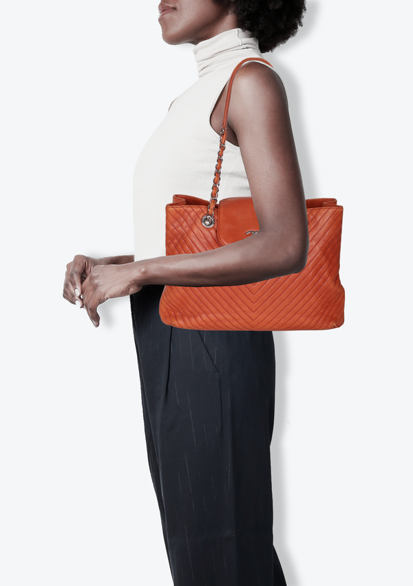 CHEVRON CC SHOPPING TOTE