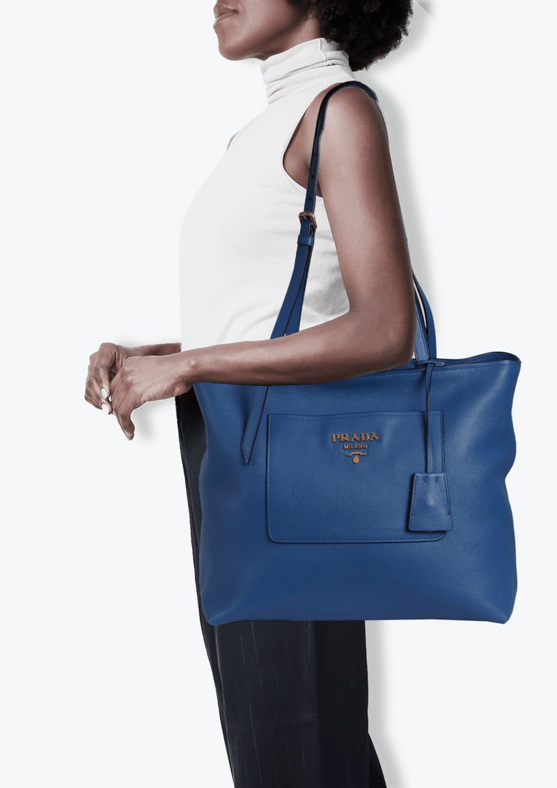 VITELLO DAINO FRONT POCKET TOTE