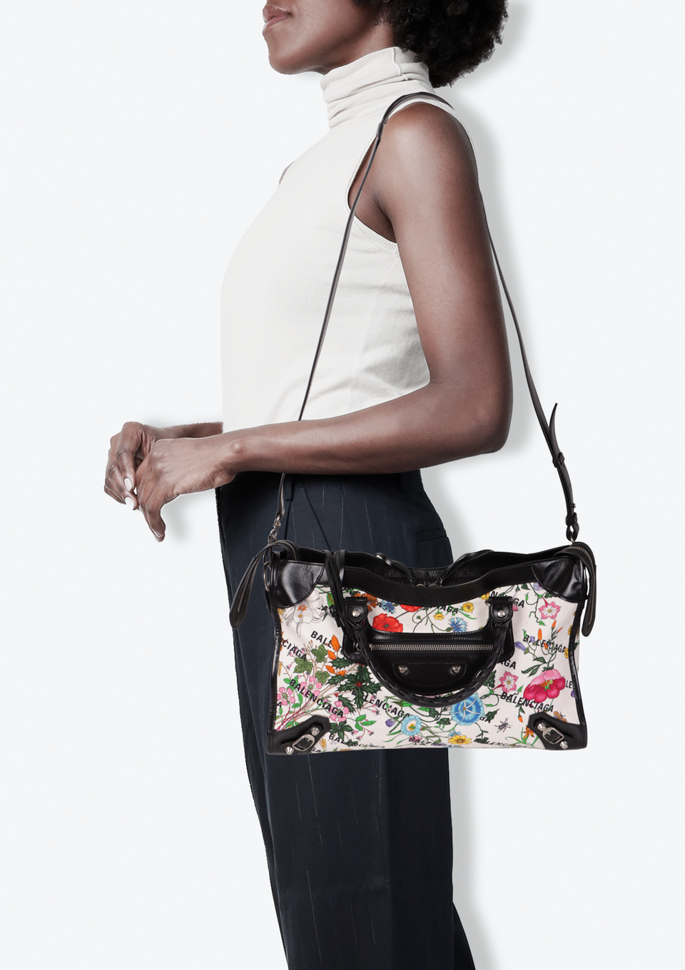 BOLSA BALENCIAGA THE HACKER PROJECT FLORA NEO CLASSIC CITY BRANCO BOLSA BALENCIAGA THE HACKER PROJECT FLORA NEO CLASSIC CITY BRANCO