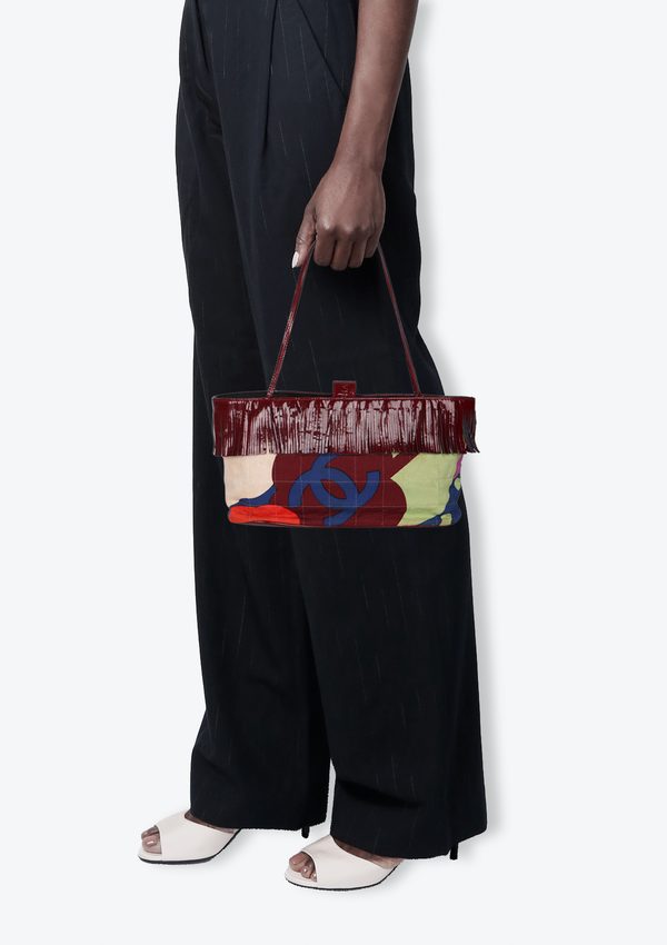 VINTAGE CANVAS FRINGE TOTE