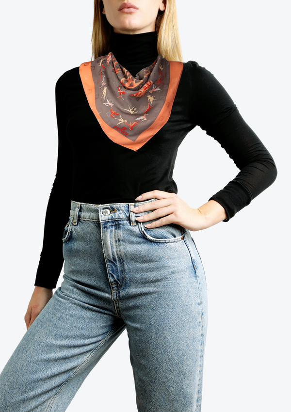 PRINTED SILK SCARF
