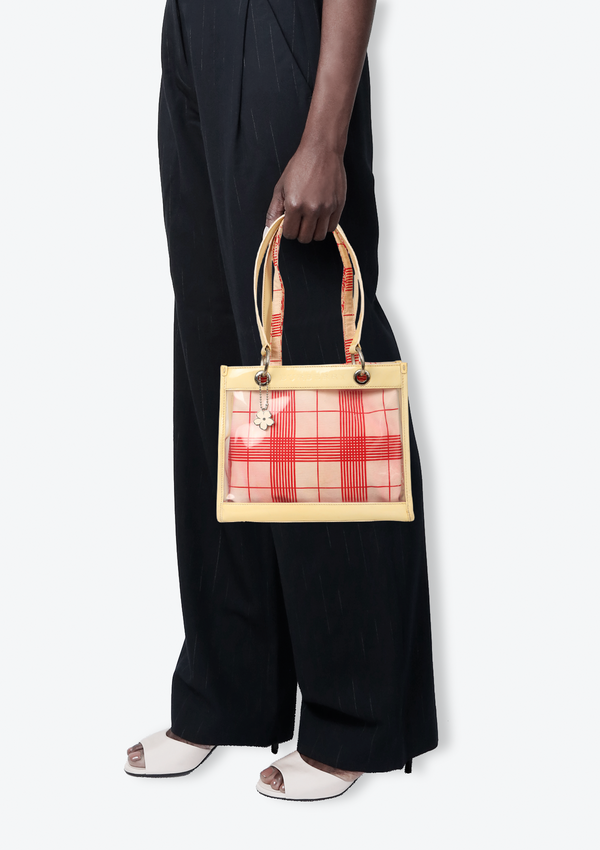 PVC FLORAL TOTE