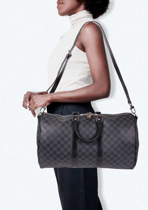 DAMIER GRAPHITE KEEPALL BANDOULIÈRE
