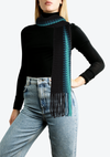 WOOL RIBBED FRINGE SCARF